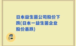 日本益生菌公司股价下跌(日本一益生菌企业股价暴跌)