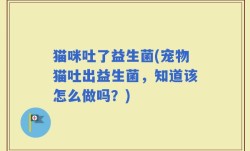 猫咪吐了益生菌(宠物猫吐出益生菌，知道该怎么做吗？)