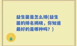 益生菌是怎么排(益生菌的排名揭晓，你知道最好的是哪种吗？)