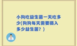 小狗吃益生菌一天吃多少(狗狗每天需要摄入多少益生菌？)