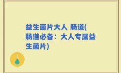 益生菌片大人 肠道(肠道必备：大人专属益生菌片)