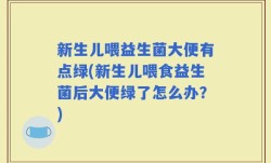 新生儿喂益生菌大便有点绿(新生儿喂食益生菌后大便绿了怎么办？)