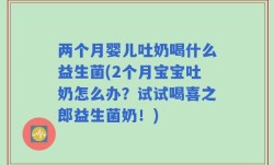 两个月婴儿吐奶喝什么益生菌(2个月宝宝吐奶怎么办？试试喝喜之郎益生菌奶！)