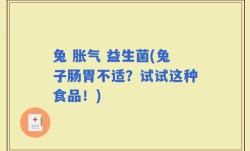 兔 胀气 益生菌(兔子肠胃不适？试试这种食品！)