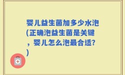 婴儿益生菌加多少水泡(正确泡益生菌是关键，婴儿怎么泡最合适？)
