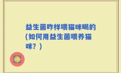 益生菌咋样喂猫咪喝的(如何用益生菌喂养猫咪？)
