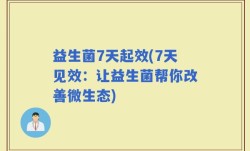 益生菌7天起效(7天见效：让益生菌帮你改善微生态)