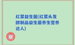 红菜益生菌(红菜头发酵制品益生菌养生营养达人)