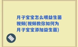 月子宝宝怎么喂益生菌视频(视频教你如何为月子宝宝添加益生菌)