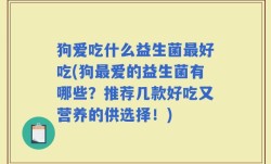 狗爱吃什么益生菌最好吃(狗最爱的益生菌有哪些？推荐几款好吃又营养的供选择！)