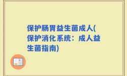 保护肠胃益生菌成人(保护消化系统：成人益生菌指南)