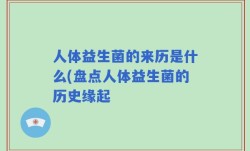 人体益生菌的来历是什么(盘点人体益生菌的历史缘起