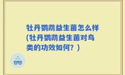 牡丹鹦鹉益生菌怎么样(牡丹鹦鹉益生菌对鸟类的功效如何？)