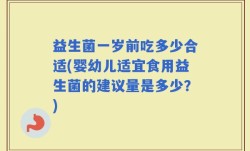 益生菌一岁前吃多少合适(婴幼儿适宜食用益生菌的建议量是多少？)