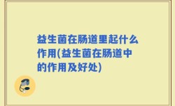 益生菌在肠道里起什么作用(益生菌在肠道中的作用及好处)