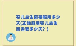 婴儿益生菌要服用多少天(正确服用婴儿益生菌需要多少天？)