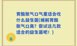 胃酸胀气口气重适合吃什么益生菌(缓解胃酸胀气口臭？尝试这几款适合的益生菌吧！)