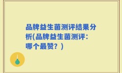 品牌益生菌测评结果分析(品牌益生菌测评：哪个最赞？)