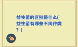 益生菌的区别是什么(益生菌有哪些不同种类？)