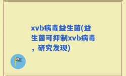 xvb病毒益生菌(益生菌可抑制xvb病毒，研究发现)
