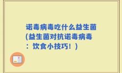 诺毒病毒吃什么益生菌(益生菌对抗诺毒病毒：饮食小技巧！)