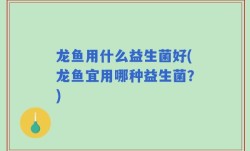 龙鱼用什么益生菌好(龙鱼宜用哪种益生菌？)