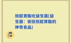 放屁胃酸吃益生菌(益生菌：安抚放屁胃酸的神奇食品)
