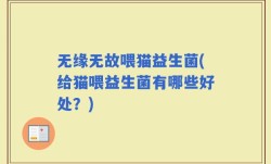 无缘无故喂猫益生菌(给猫喂益生菌有哪些好处？)