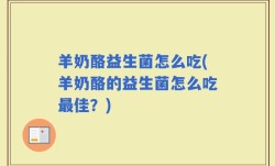 羊奶酪益生菌怎么吃(羊奶酪的益生菌怎么吃最佳？)