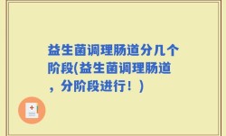 益生菌调理肠道分几个阶段(益生菌调理肠道，分阶段进行！)