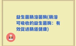 益生菌肠溶菌酶(肠溶可吸收的益生菌酶：有效促进肠道健康)