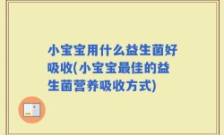 小宝宝用什么益生菌好吸收(小宝宝最佳的益生菌营养吸收方式)
