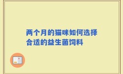 两个月的猫咪如何选择合适的益生菌饲料