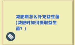 减肥期怎么补充益生菌(减肥时如何摄取益生菌？)