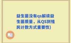 益生菌没有qs解读益生菌质量，从QS到殖民计数方式重要性)