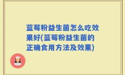 蓝莓粉益生菌怎么吃效果好(蓝莓粉益生菌的正确食用方法及效果)