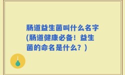 肠道益生菌叫什么名字(肠道健康必备！益生菌的命名是什么？)