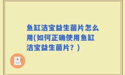 鱼缸洁宝益生菌片怎么用(如何正确使用鱼缸洁宝益生菌片？)