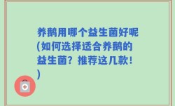养鹅用哪个益生菌好呢(如何选择适合养鹅的益生菌？推荐这几款！)
