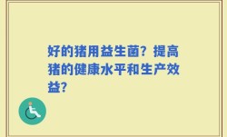 好的猪用益生菌？提高猪的健康水平和生产效益？
