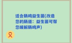 适合肠鸣益生菌(改造您的肠道：益生菌可帮您缓解肠鸣声)