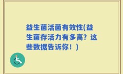 益生菌活菌有效性(益生菌存活力有多高？这些数据告诉你！)