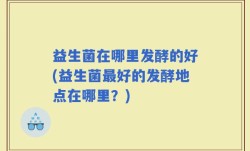 益生菌在哪里发酵的好(益生菌最好的发酵地点在哪里？)