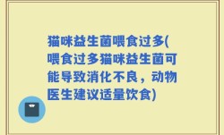 猫咪益生菌喂食过多(喂食过多猫咪益生菌可能导致消化不良，动物医生建议适量饮食)