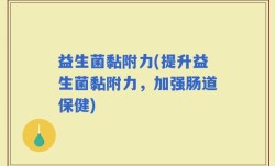 益生菌黏附力(提升益生菌黏附力，加强肠道保健)
