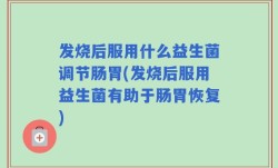 发烧后服用什么益生菌调节肠胃(发烧后服用益生菌有助于肠胃恢复)