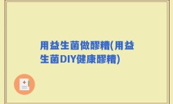 用益生菌做醪糟(用益生菌DIY健康醪糟)