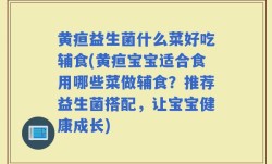 黄疸益生菌什么菜好吃辅食(黄疸宝宝适合食用哪些菜做辅食？推荐益生菌搭配，让宝宝健康成长)