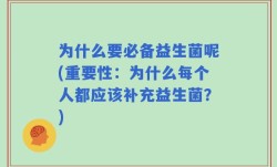 为什么要必备益生菌呢(重要性：为什么每个人都应该补充益生菌？)