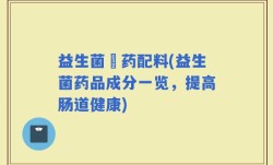 益生菌曽药配料(益生菌药品成分一览，提高肠道健康)